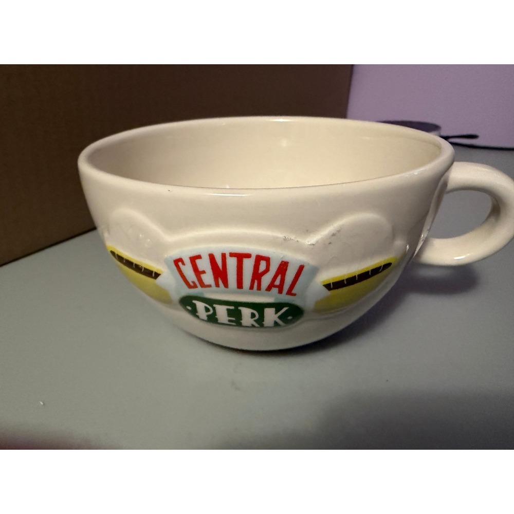 Central Perk Friends Coffee Mug Soup Bowl Ceramic Cream 12cm Wide